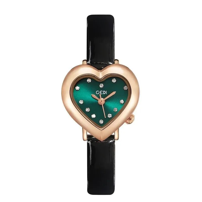 Simple Style Heart Shape Buckle Quartz Watch Women's Watches