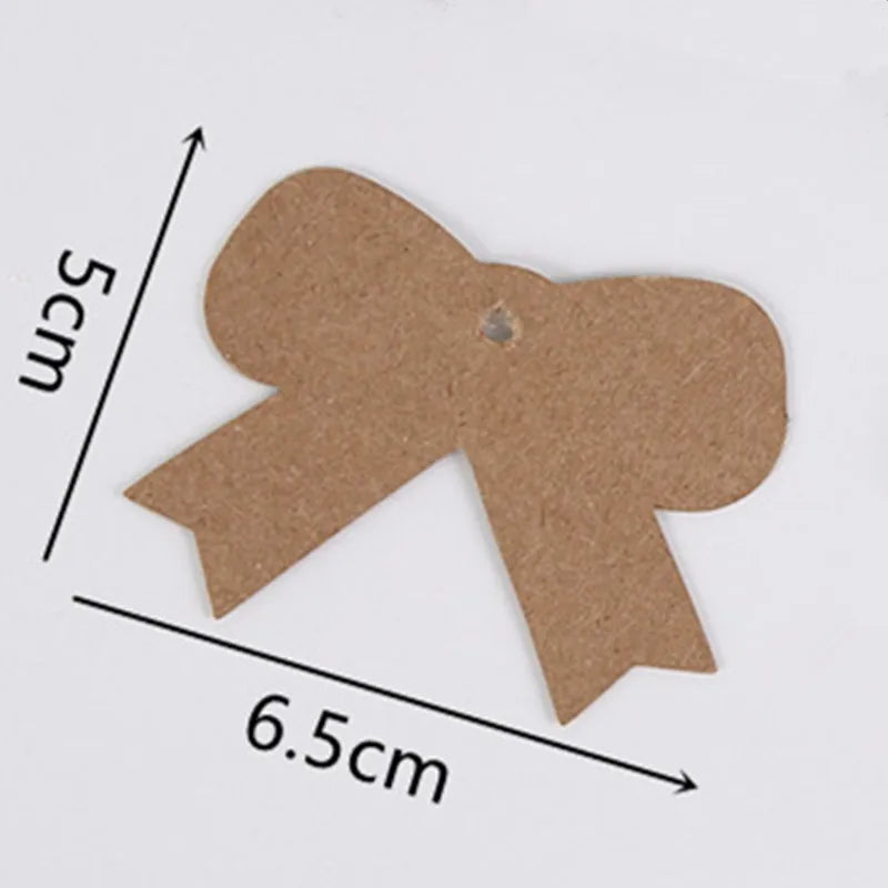 Fixed wholesale retro shaped cowhide Cardboard DIY graffiti bookmark label gift packaging bag tag message card