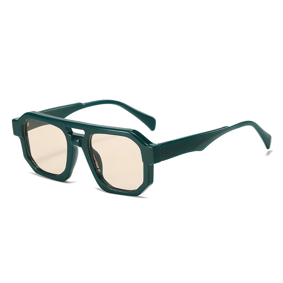 Casual Basic Simple Style Geometric Pc Square Full Frame Men's Sunglasses