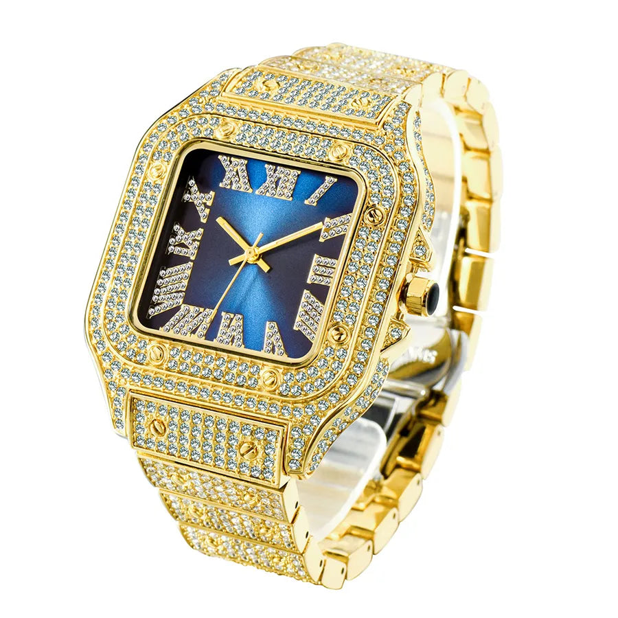 Fashion Geometric Butterfly Double Snap Quartz Men's Watches