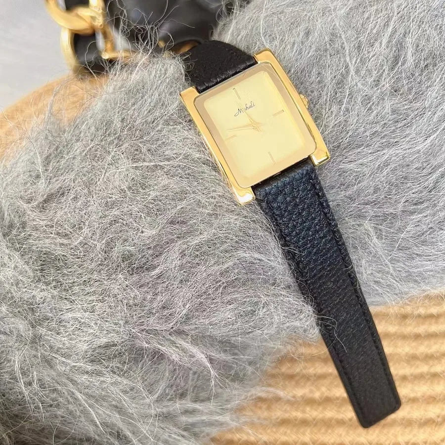 Casual Solid Color Buckle Quartz Watch Women's Watches