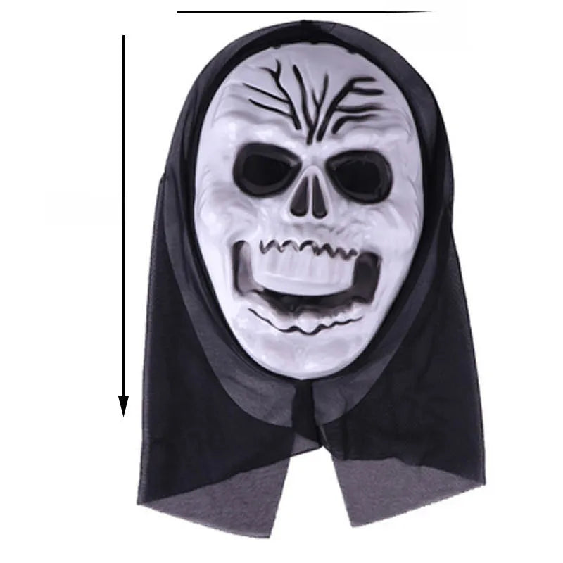 Halloween horror mask party masquerade whole person grimace scream pullover mask skeleton ghost mask