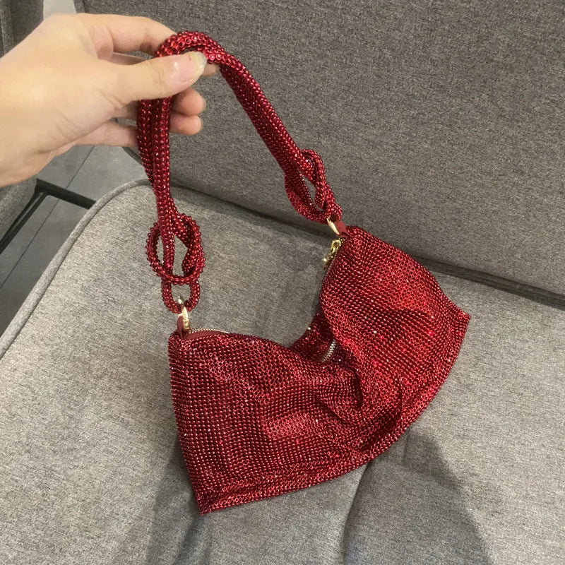 women's small summer rhinestone fashion underarm bag