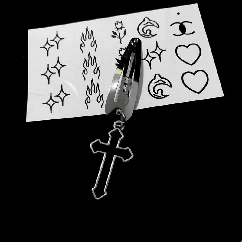 IG Style Classic Style Women's Cross Alloy Charm Hair Clips