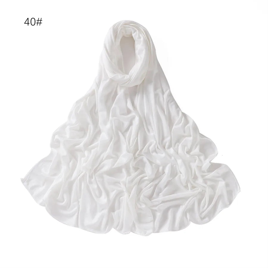 women's basic solid color mercerized cotton modal cotton linen scarves