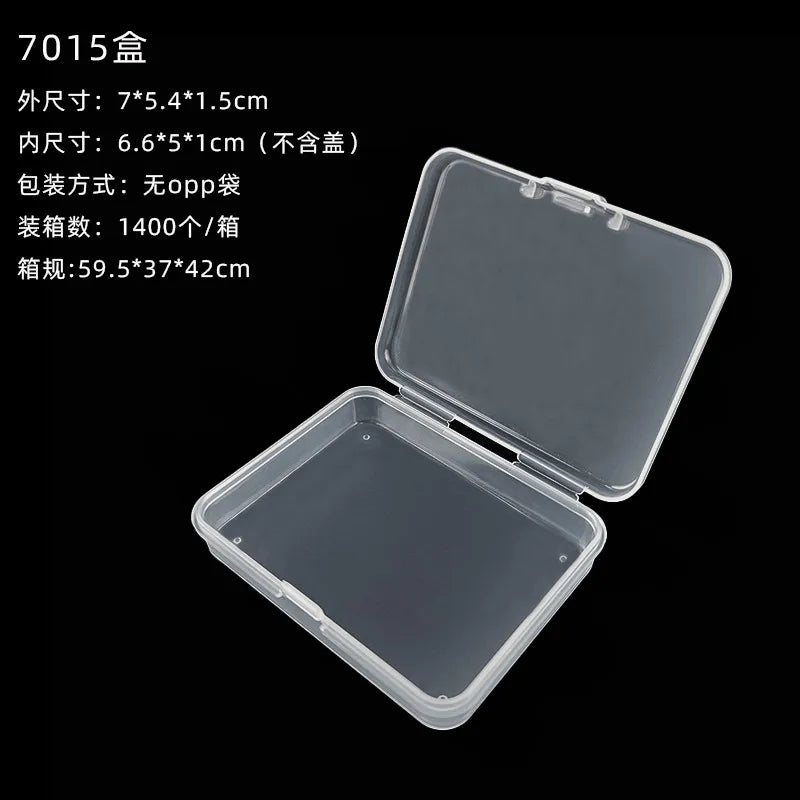 Transparent plastic packaging box hardware tools sample display box parts packaging box accessories Finishing Card storage box