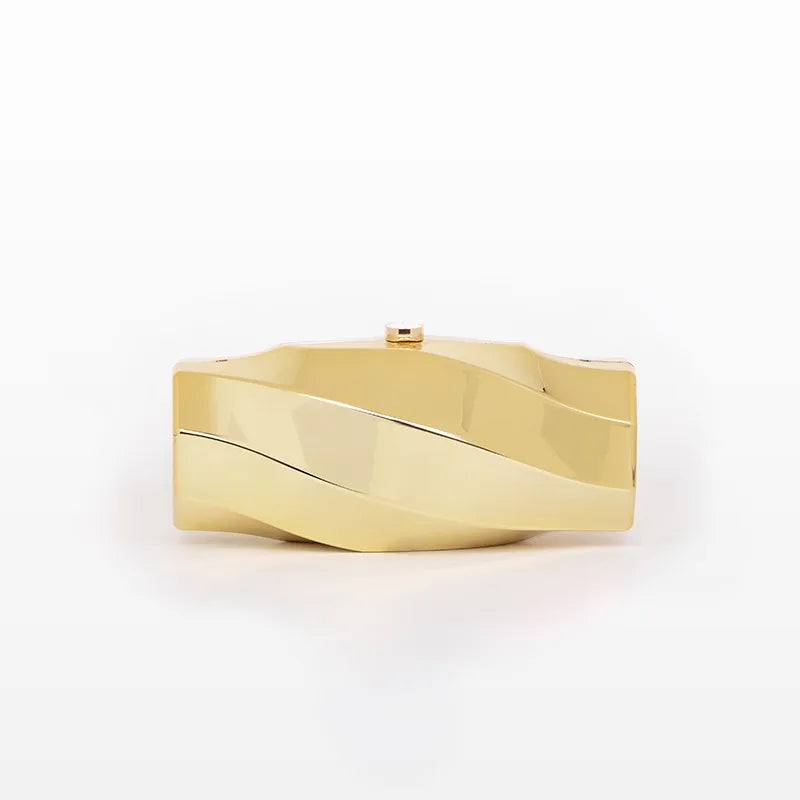 Gold Silver Orange Arylic Solid Color Cylindrical Evening Bags