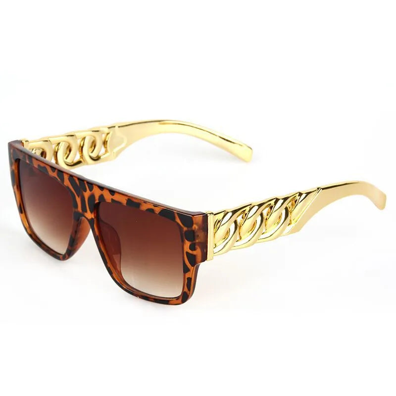 ig style punk geometric ac square full frame men's sunglasses