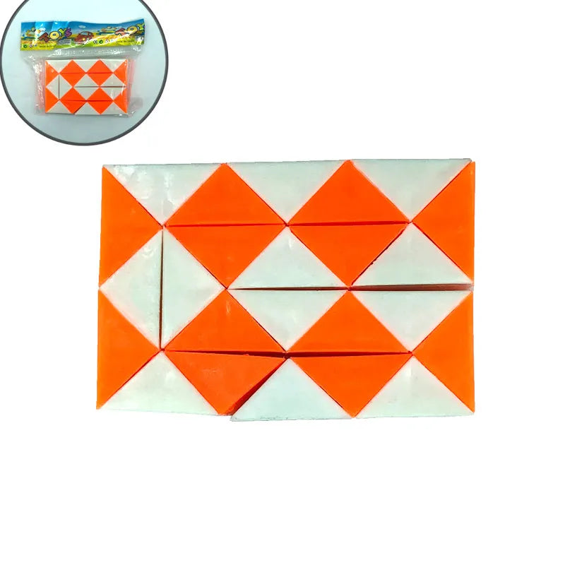fashion children's educational transformation magic snake folding cube capsule twist toy