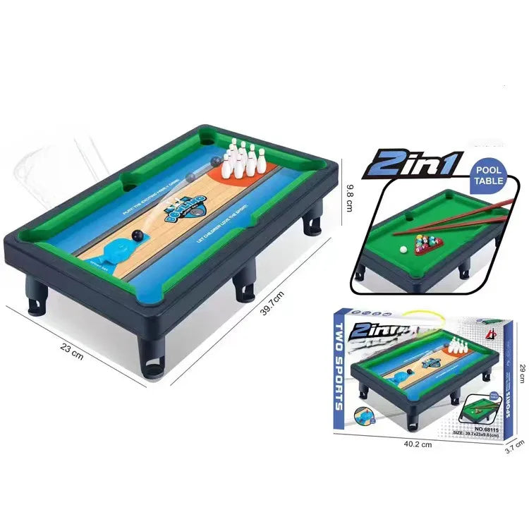 Simulation Children's Small Billiard Table Household Mini Billiard Table Toy Table 2-in -1 Parent-Child Interactive Gift