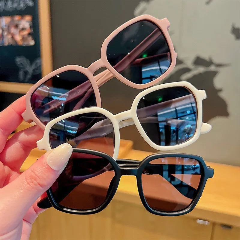 Candy children's sunglasses cute fashion multi-color box children's sunglasses boys and girls photo styling glasses