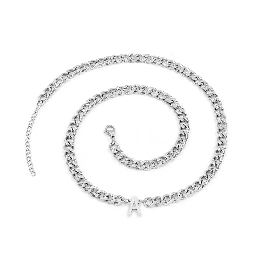 Retro Simple Style Classic Style Letter 201 Stainless Steel 304 Stainless Steel Men's Pendant Necklace