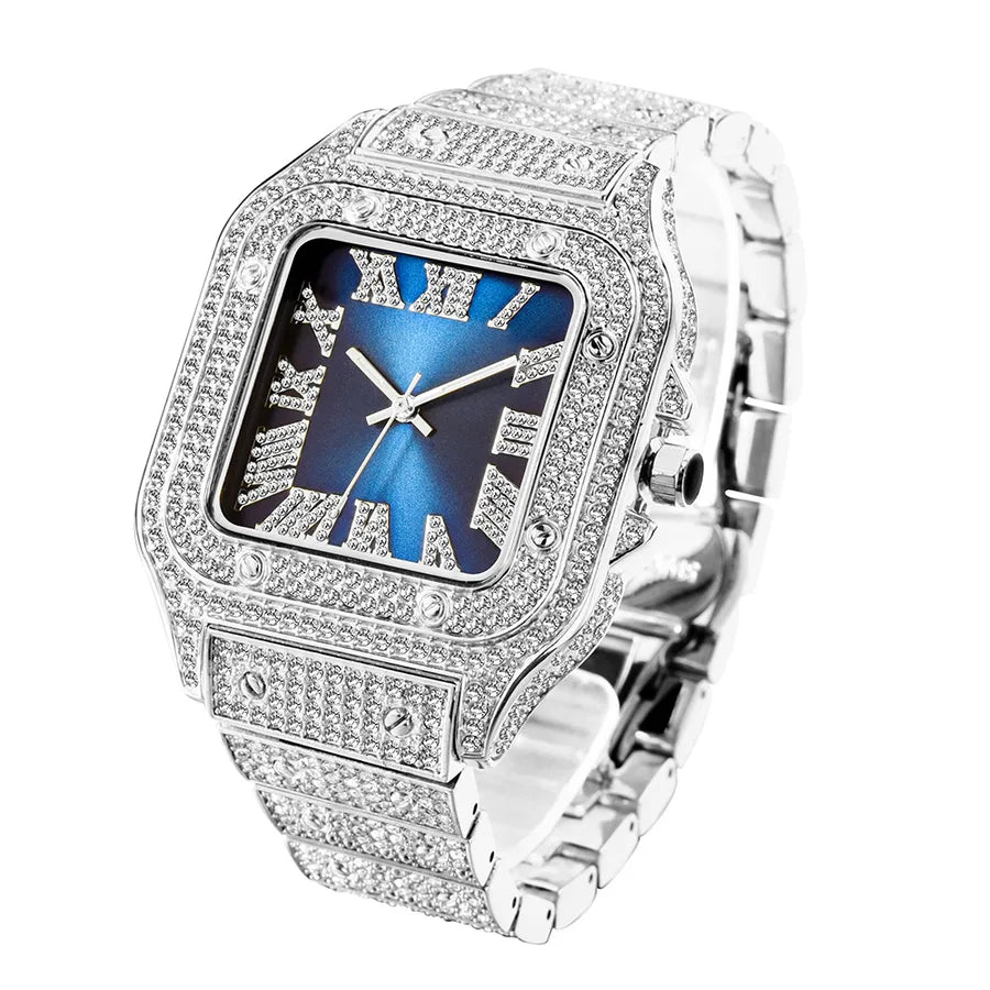 Fashion Geometric Butterfly Double Snap Quartz Men's Watches