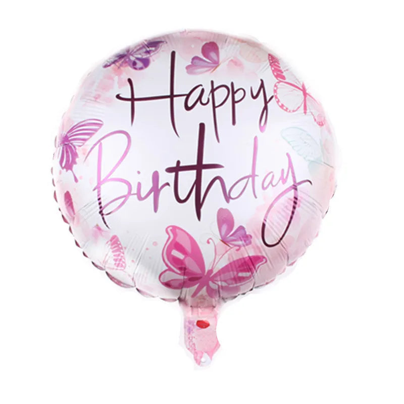 Birthday Cute Modern Style Letter Color Block Aluminum Film Birthday Balloons