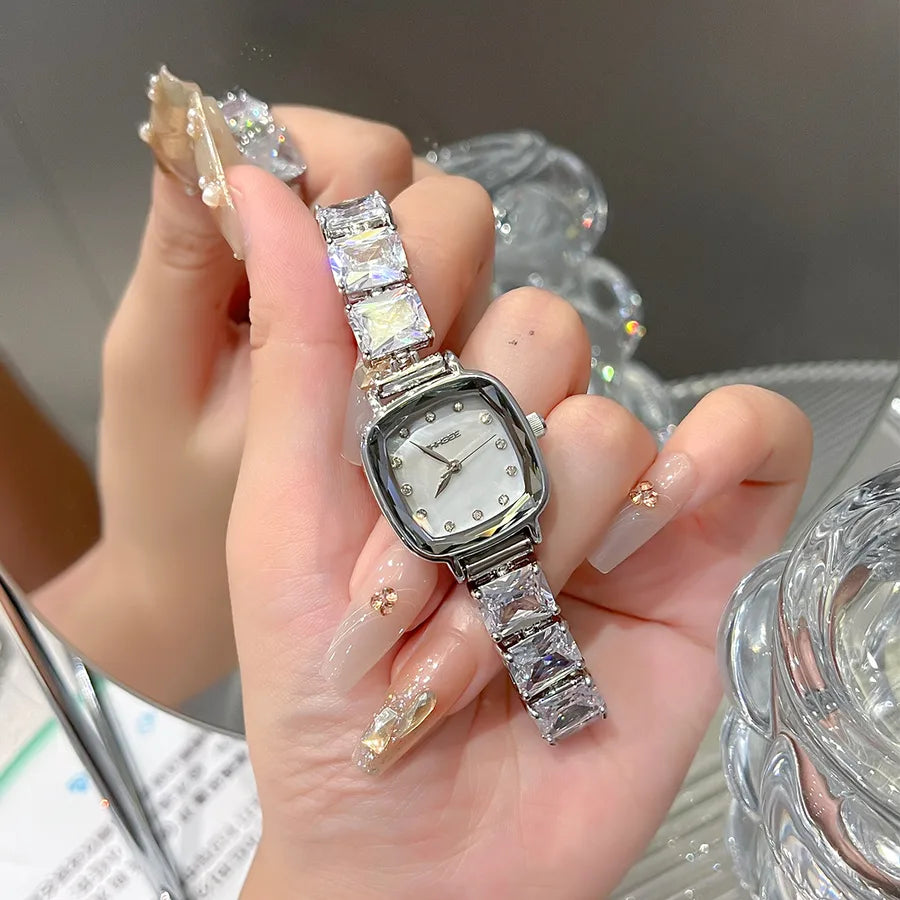 Elegant Modern Style Rectangle Jewelry Buckle Quartz Watch Women's Watches