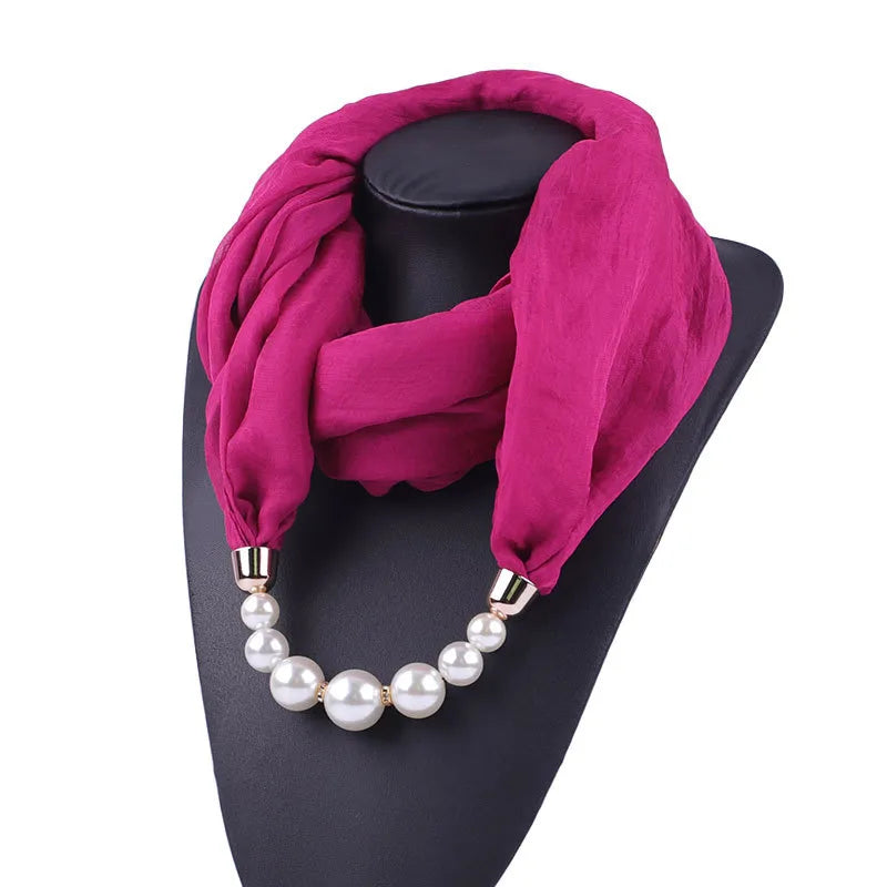 women's commute solid color chiffon scarf