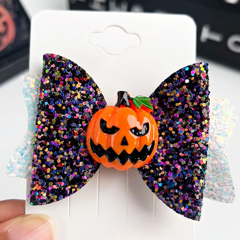 Halloween Hair Accessories Skull Clip Masquerade Duckbill Clip Devil Pumpkin Holiday Headwear Wholesale