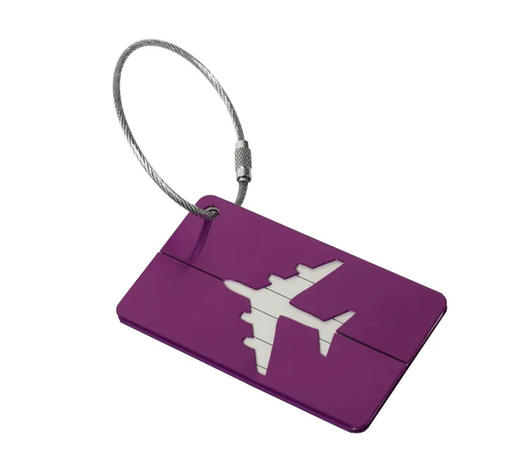 Aluminum alloy luggage tag boarding metal luggage aircraft shipping elevator tag  spot factory wholesale