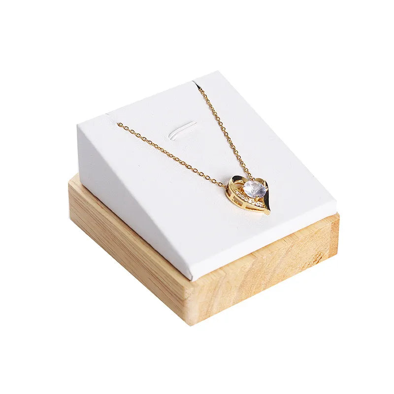 Basic Modern Style Classic Style Geometric solid wood Flannel Jewelry Display Jewelry Rack