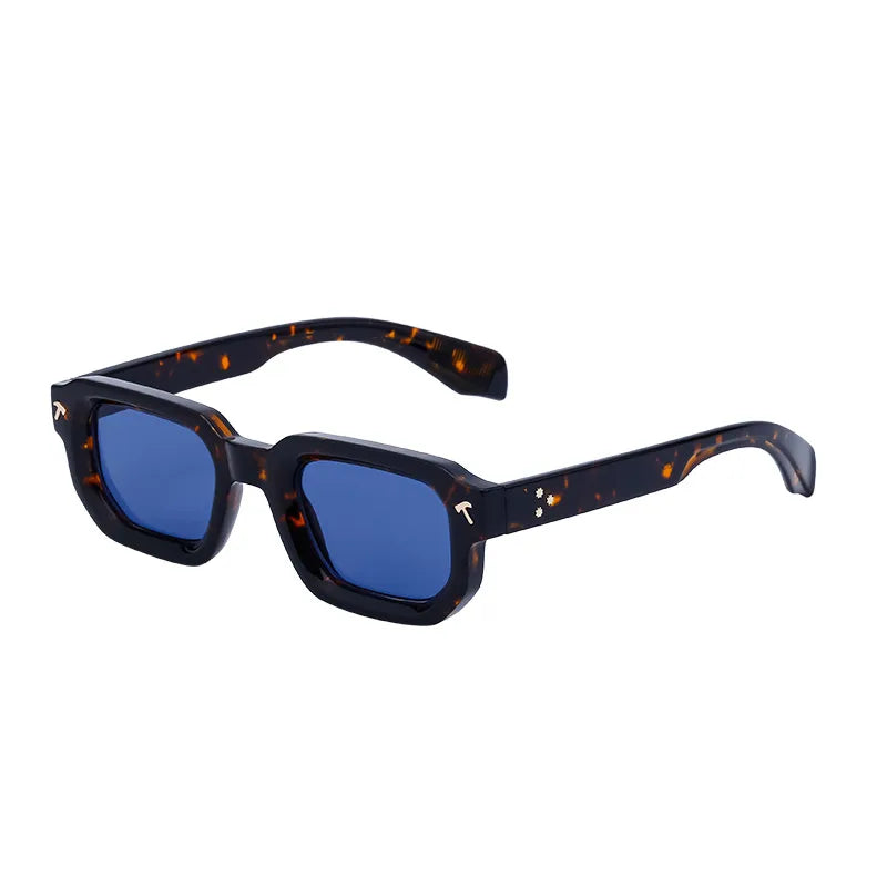 Casual Streetwear Solid Color Tac Square Full Frame Men's Sunglasses
