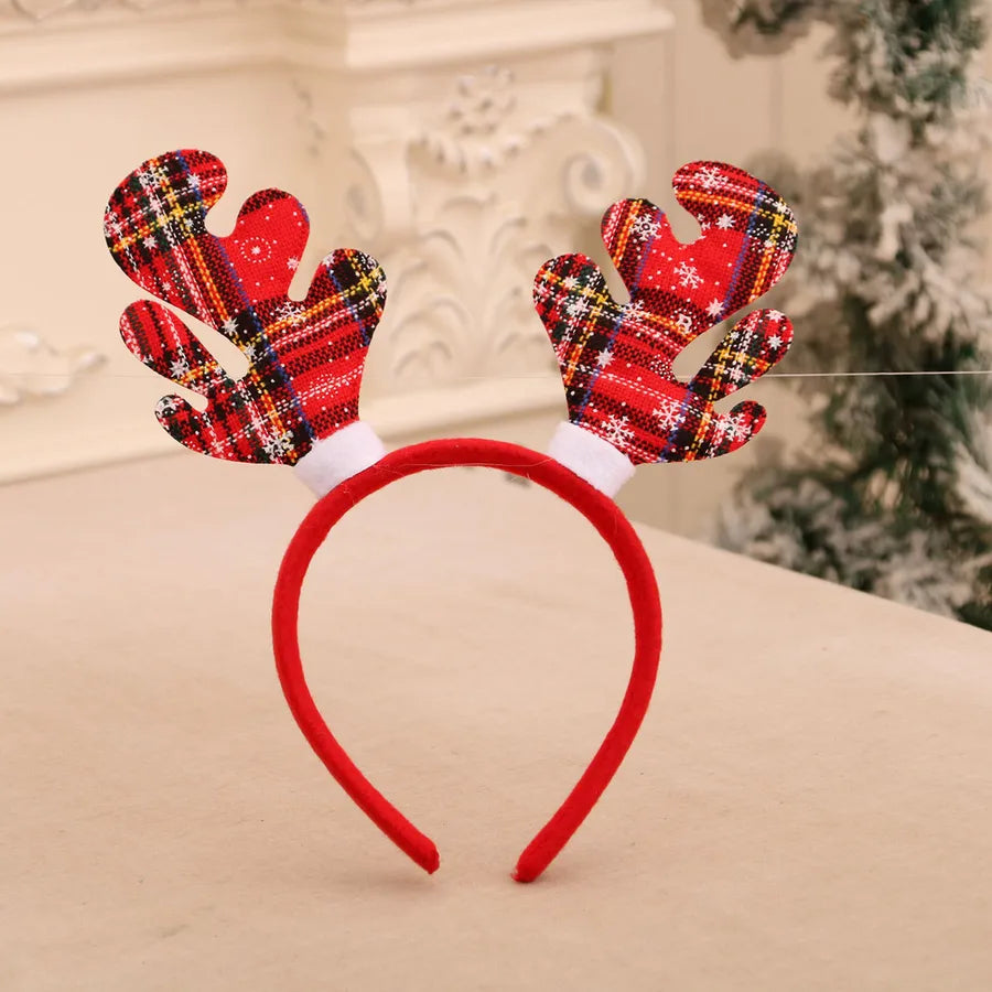 Christmas Cute Snowman Antlers Elk Nonwoven Party Festival Hair Band Costume Props Party Accessories