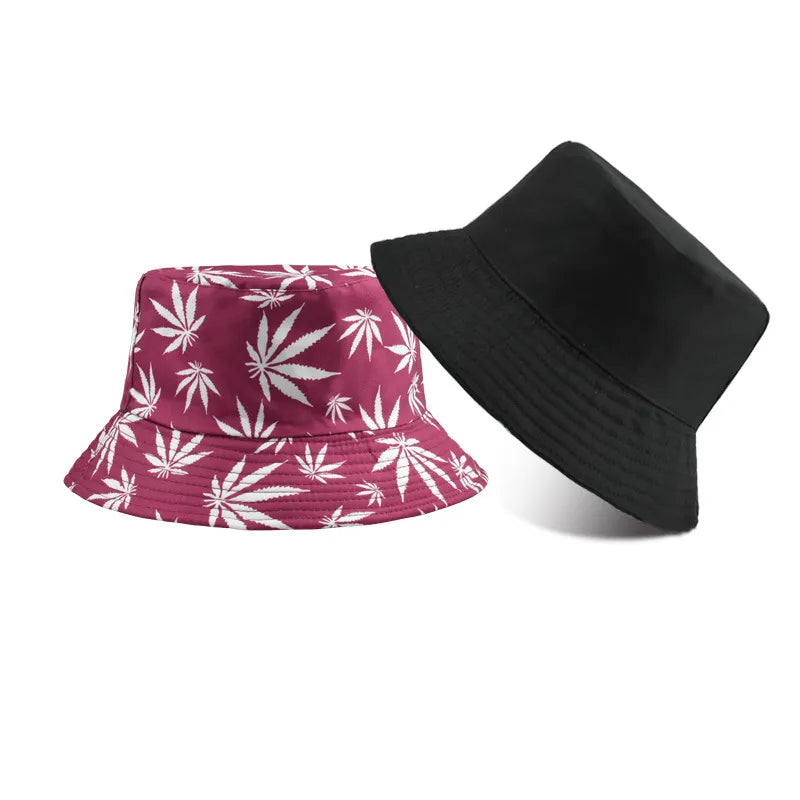 women's simple style solid color flat eaves bucket hat