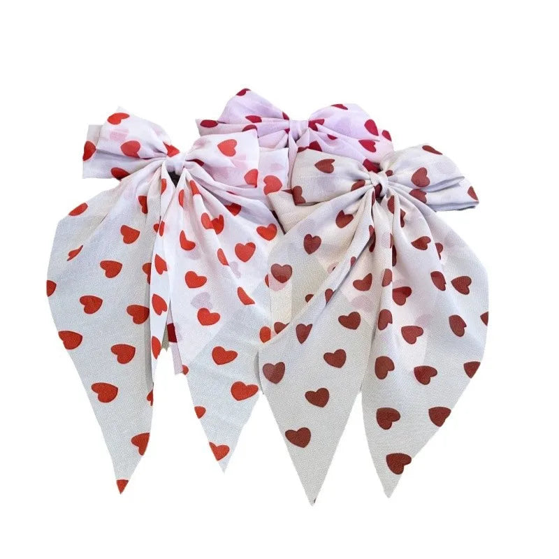 Sweet Women's Bow Knot Cloth Hair Clip