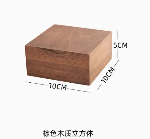 Retro Walnut Jewelry Display Stand Chinese Style Bracelet Earring Holder Ring Tray For Photography Accessories Showcase