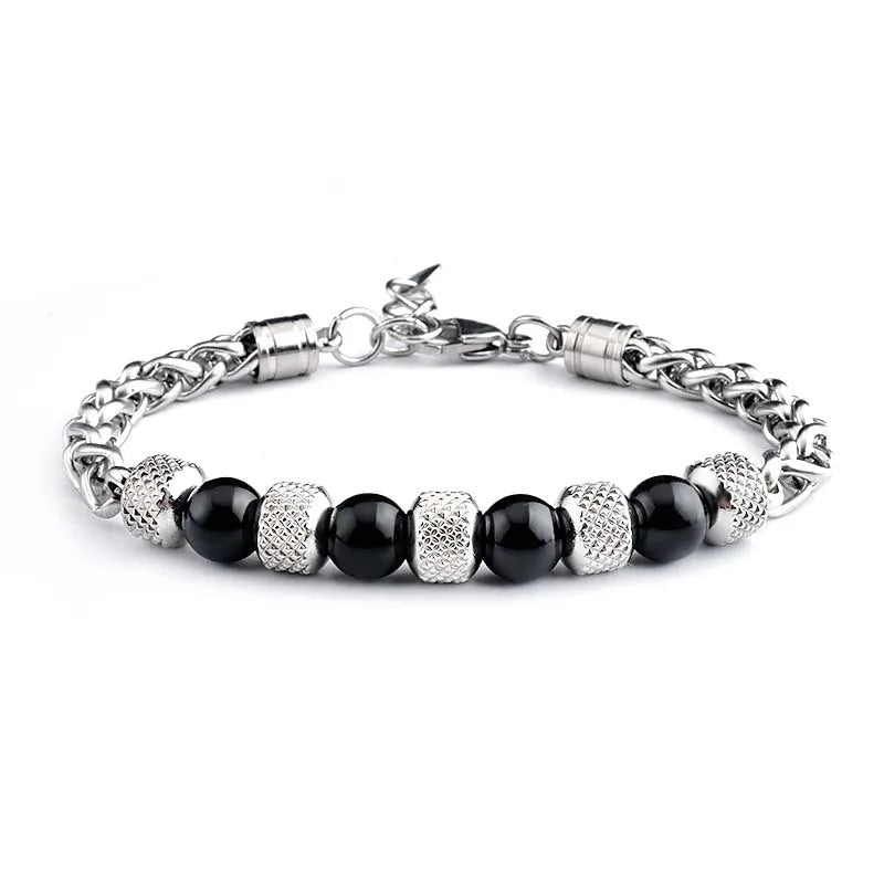 fashion geometric titanium steel polishing bracelets