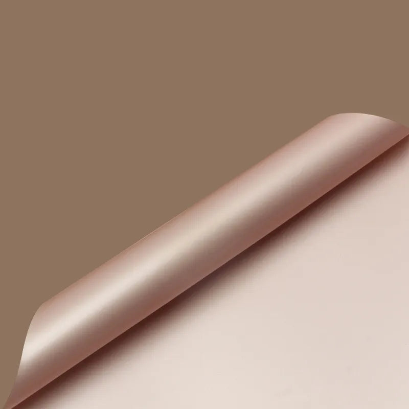 Elegant Romantic Solid Color Gold Sand Paper Daily Date Korean Floral Wrapping Paper Party Supplies Gift Wrapping Supplies 1 Pack of 20 Sheets