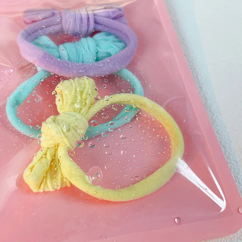 cute solid color plastic jewelry bag gift bag