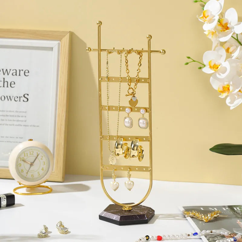 artistic u shape metal wholesale jewelry rack