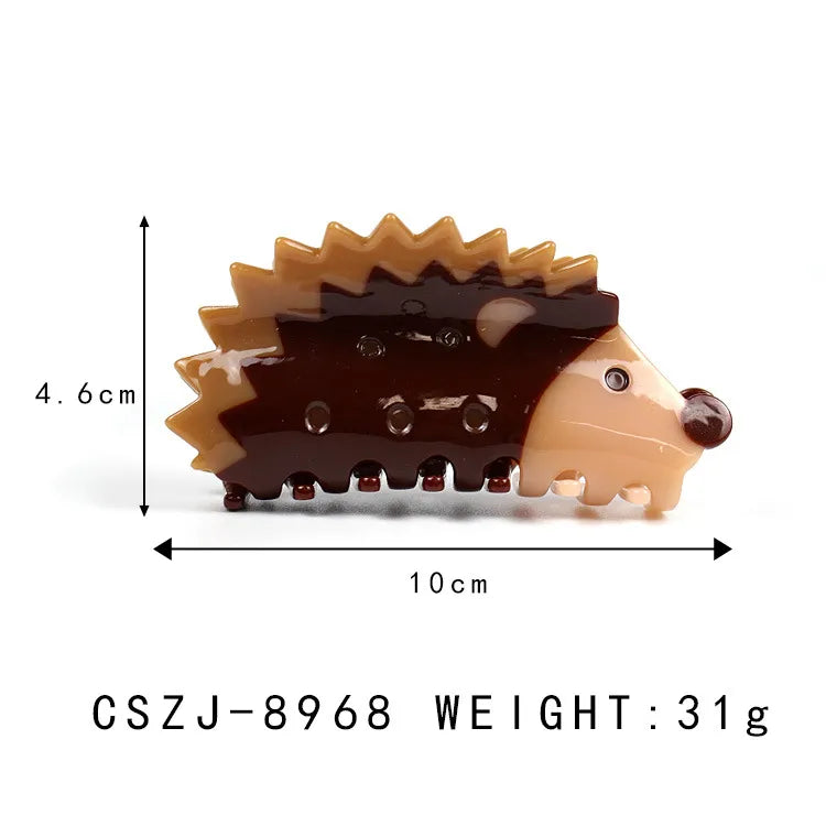 Urrykid New Hair Accessories Acetic Acid Hedgehog Barrettes Cute Grip Plate High-Grade Hair Root Temperament Shark