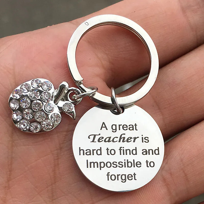 teacher's day graduation gift stainless steel keychain