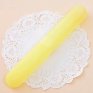 Candy color toothbrush box portable wash scrub toothbrush storage box for business trip wheat straw toothbrush box