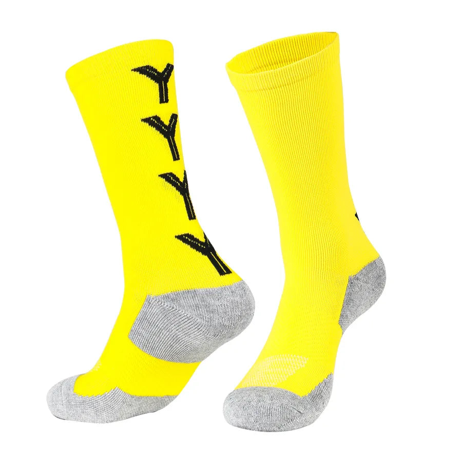 men's sports geometric cotton jacquard crew socks a pair