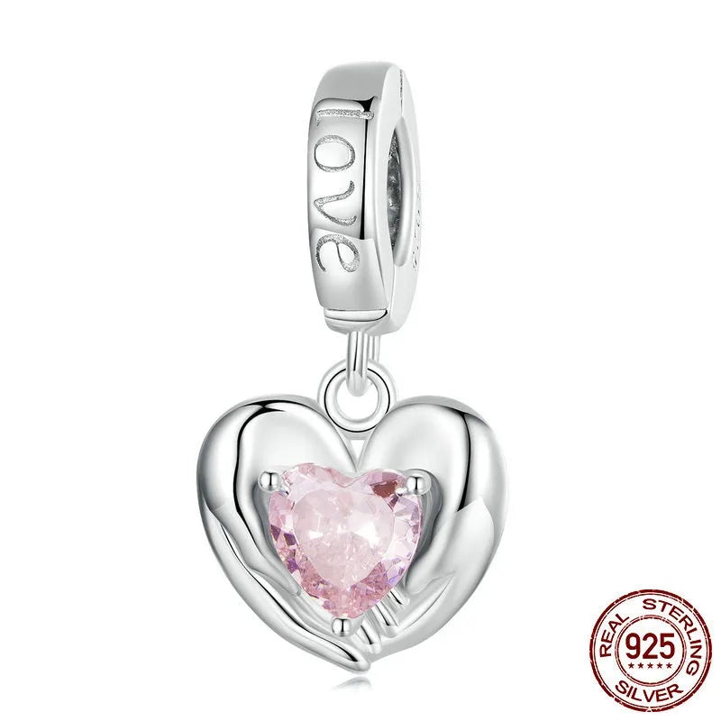 Aifule Original Love Series S925 Sterling Silver DIY Beaded Personality Heart-Shaped Scattered Beads Bead Ornament Combination