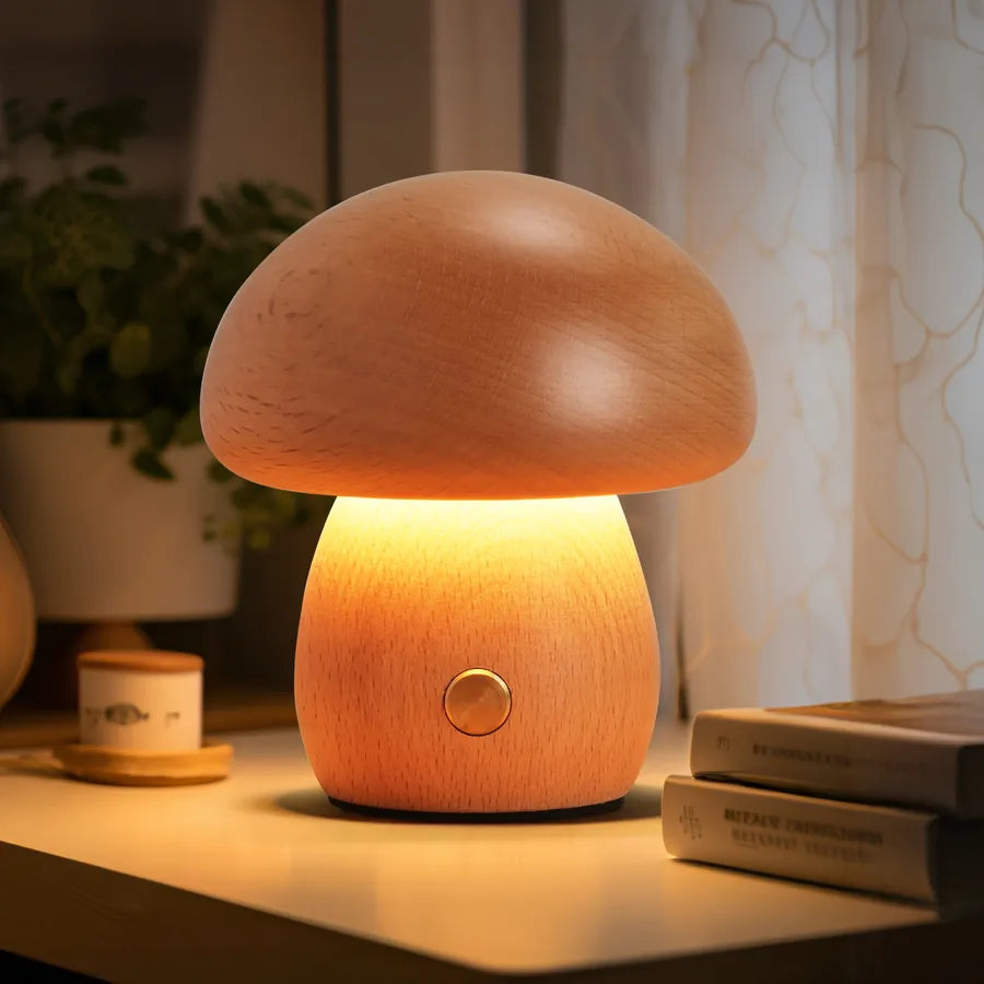 Novelty Mushroom solid wood Lighting Accessories