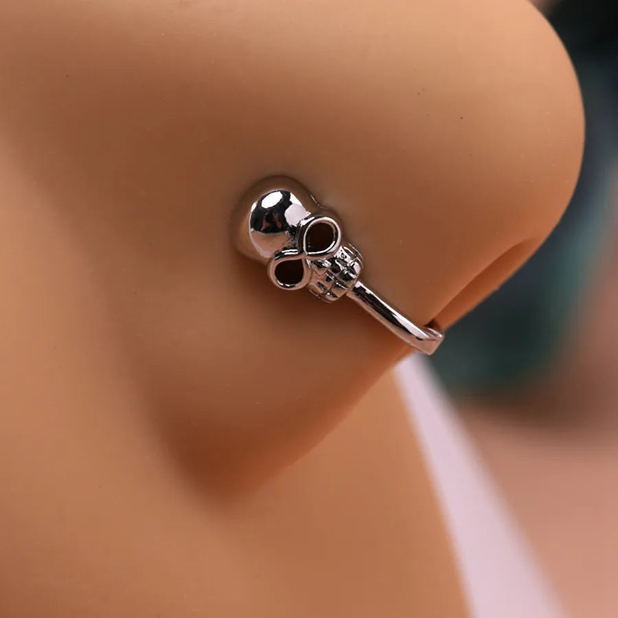 casual streetwear geometric stainless steel nose ring
