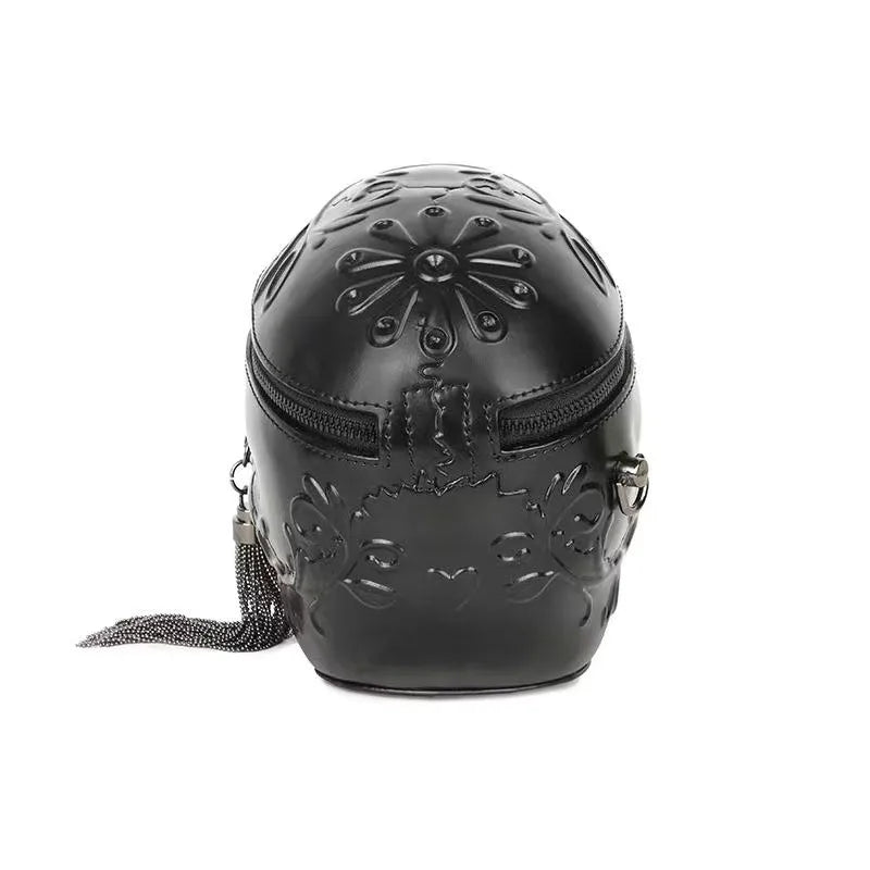 Men'S Solid Color Pu Leather Zipper Shoulder Bag