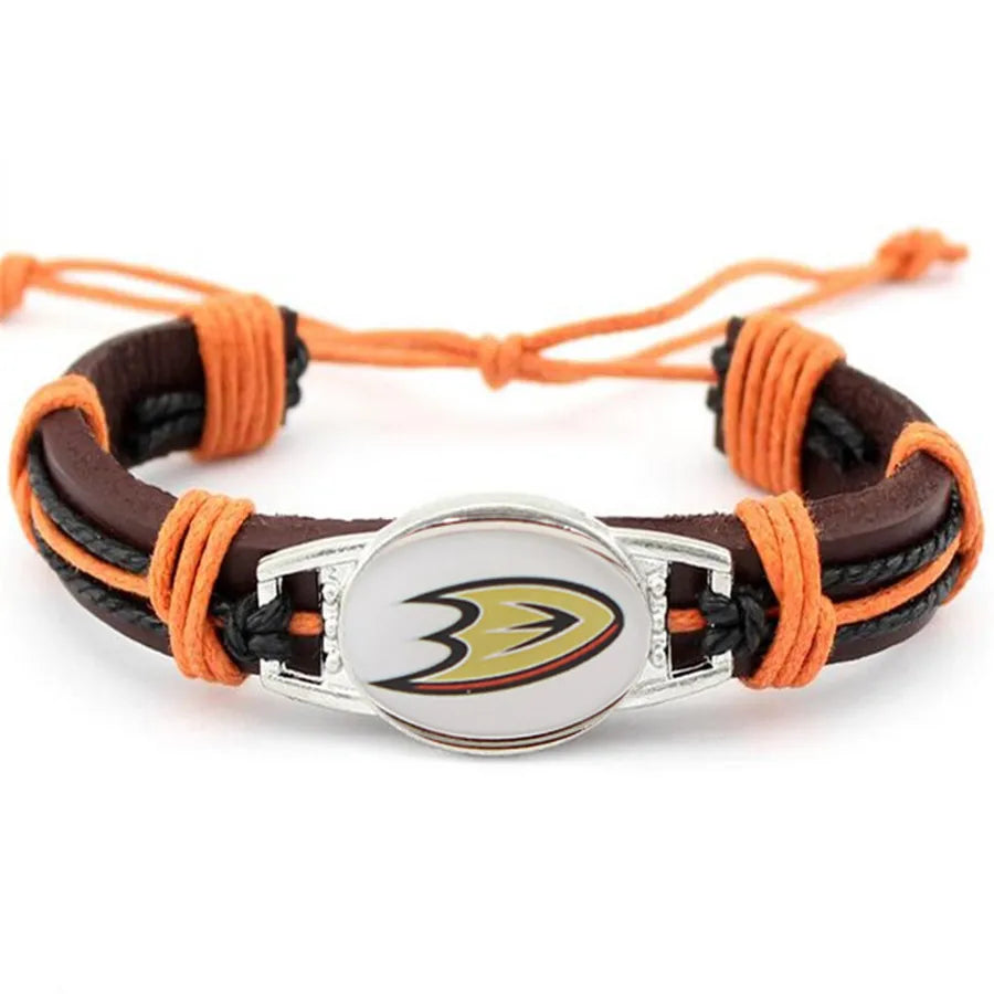 Hot NHL National Hockey League National Hockey League Leather Bracelet