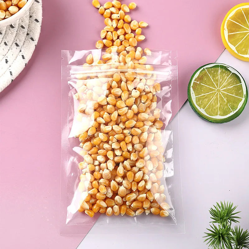 simple style solid color plastic food packaging bag 1 piece