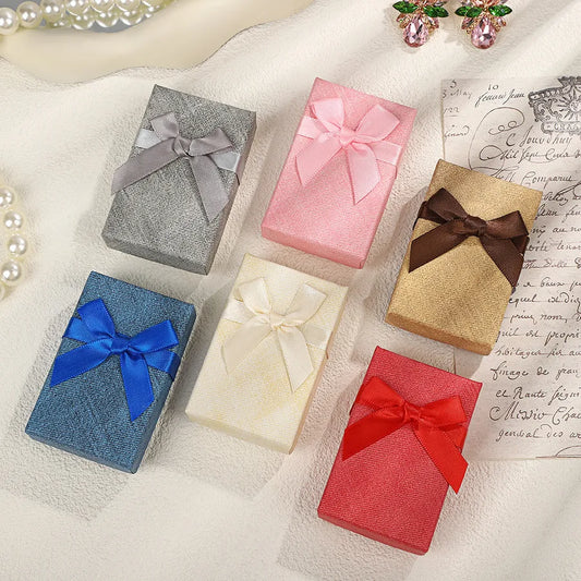 1 Piece Paper Retro Daily Solid Color Jewelry Boxes