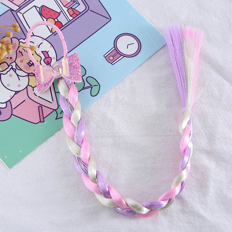 Cute Kid'S Color Block Plastic Hair Tie