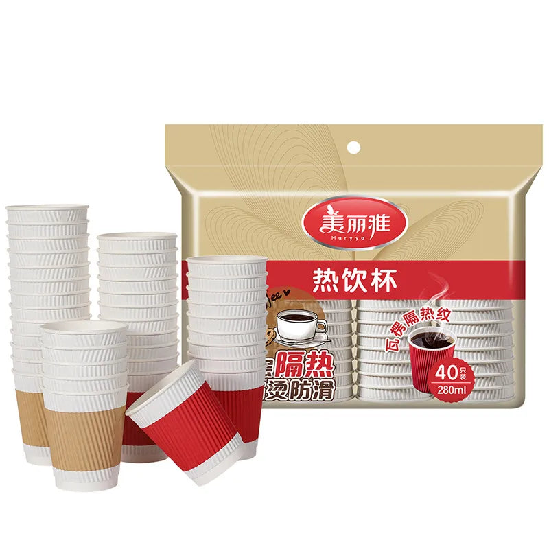 Coffee Cup with Lid 40 each pack
