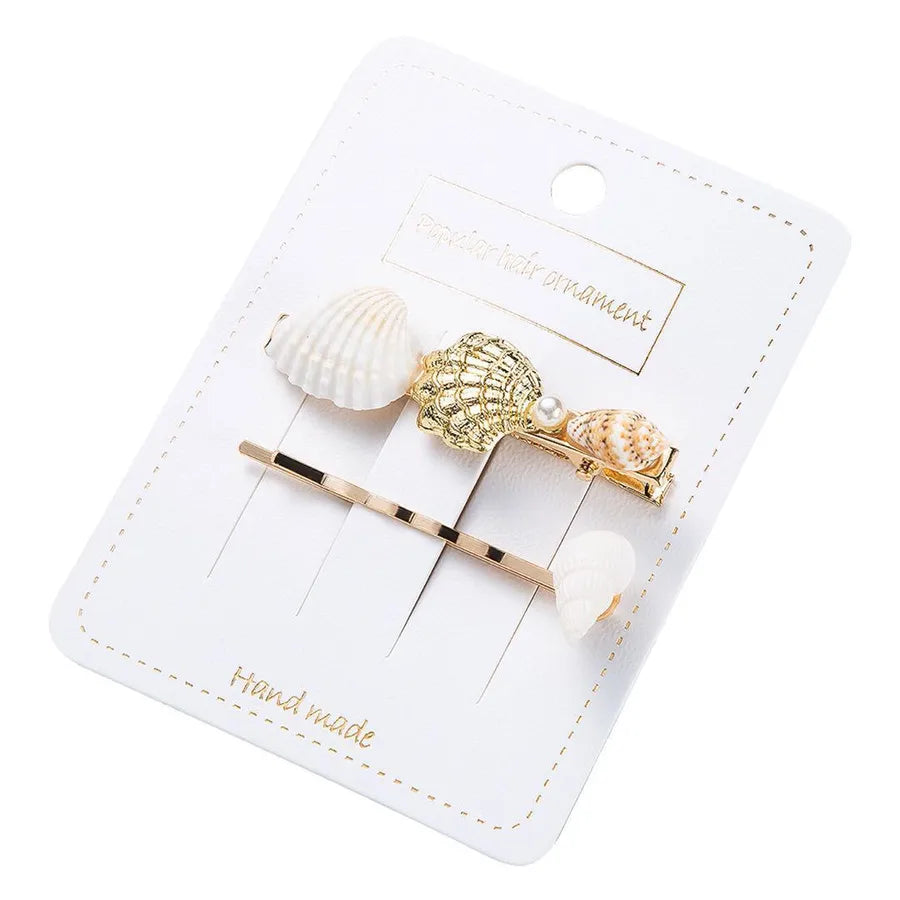 Marine Style Women's Shell Shell Hair Clip