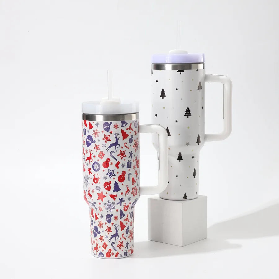 Christmas Casual Christmas Tree 201 Stainless Steel 304 Stainless Steel Thermos Cup 1 Piece