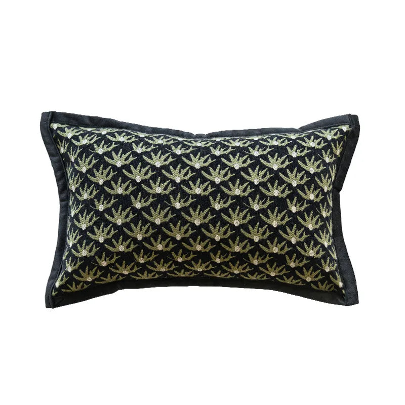 Ins Style Sofa Pillow Cover Bedroom Window Decorative Cushion Case Home Decor Patterned Print Plant Floral Living Room