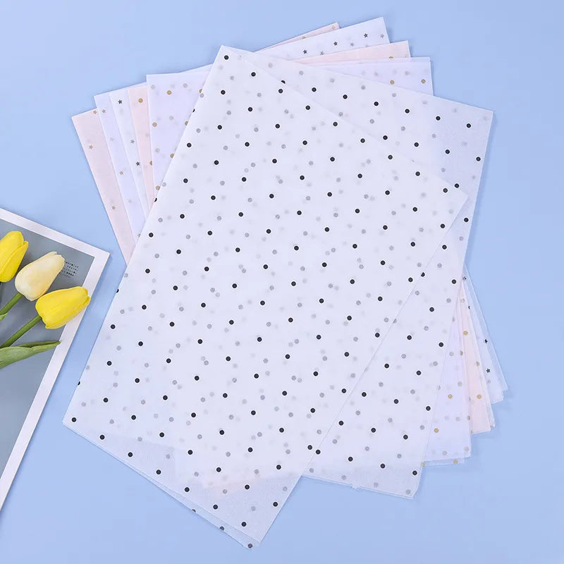 korean stars and dots wrapping sydney paper