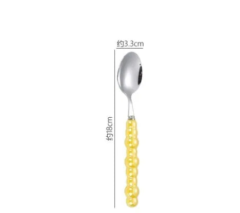baroque style solid color stainless steel tableware 1 piece 1 set